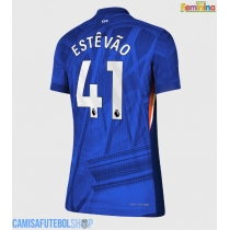 Camisa de time de futebol Chelsea Estevao Willian #41 Replicas 1º Equipamento Feminina 2025-26 Manga Curta